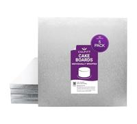Culpitt 12" (30.5cm) Square Silver Cake Boards - 5 Pack