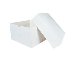 Culpitt 12" Square Cake Boxes With Lid | 5 Pack | 30cm | Rigid Transport And Protection For Birthday, Wedding, And Celebration Bakes, Recyclable Cardboard Bakery Boxes - Pack Of 5