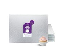 Culpitt 12 x 9 Oblong Silver Cake Boards - 5 Pack