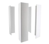 Culpitt 14" Cake Box Extension Corner Cards for 12" Cake Boxes, Pack of 4, Strong White Corrugated Card, Easily Protect Tall Celebration Cakes, Stacked Cakes, and Wedding Cakes - 14" x 6"