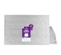 Culpitt 14" x 10" Oblong Cake Boards | 10 Pack| 3mm Hardboard Cards For Celebration Desserts, Birthday Treats, Tray Bakes, Cupcakes, and More! Strong, Rectangular - Pack Of 10