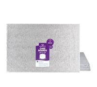 Culpitt 14 x 12 (30.5cm) Silver Cake Boards, Oblong - 5 Pack