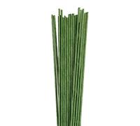 Culpitt 18 Gauge Dark Green Florist Wires, Paper Covered Wire For Cake Decorating, Sugar Flowers, Sprays - 36 cm x 20 Pack