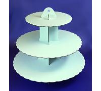 Culpitt 3 Tier White Cupcake Stand, Food Grade Cardboard Cake Display, 330 x 355mm