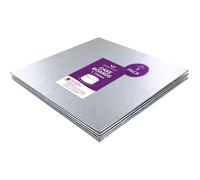 Culpitt 8" Square Cake Boards, 1.75mm Cards For Celebration Desserts, Birthday Treats, Tiered Sponge, Cupcakes, and More! Lightweight, Square, Pack Of 5