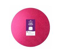Culpitt 9" Round Cake Boards | Cerise | 2.7mm Cards For Celebration Desserts, Birthday Treats, Tiered Sponge, Cupcakes, and More! 9 inch, Pink, Pack Of 10