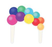 Culpitt Balloon Garland Cake Topper, Pack of 1, Gum Paste Cake Decorations For Birthday Cake, Colourful Time-Saving Topper (21362)