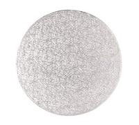 Culpitt Cake Board, Cake Drum, Silver Fern, 13 Inch (330mm) Round, 0.5 Inch (13mm) Thick, (Single Pack)