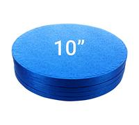 Culpitt Cake Boards, Dark Blue 10" Cake Drum, Round 10 Inch (254mm) 0.5 Inch (13mm) Thick - Pack of 5