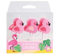 Culpitt Cake Candles, Culpitt Cake Decorations - Pack of 6 Candles Assorted, Flamingo