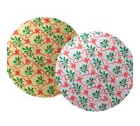 Culpitt Christmas Cake Boards | 8" Gold & Silver Cake Cards, 3mm Thick Round Card Plates For Presenting & Displaying Festive Bakes and Desserts - 10 Pack