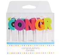 Culpitt Congratulations Cake Candles, Congratulations Cake Decorations - Pack of 15 Cake Candles,Assorted,Congratulation