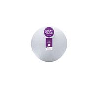Culpitt Cut Edge Round Card, 9" Round Cake Cards, Silver Cake Boards, 1.8mm Thick, 5 Pack - 9 Inch (228mm) CSR9AMZ5