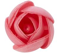 Culpitt Edible Small Red Wafer Rose Decoration (Pack of 1, Total 100)