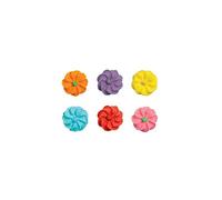 Culpitt Edible Sugar Twist Flowers Decoration (Pack of 1, Total 1000)