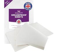 Culpitt Greaseproof Paper Sheets | White | 100 Sheets | Pre Cut Baking Paper For Baking, Freezing, Serving, Airfrying, Displaying | Cookies, Cakes, Pastries, Sandwiches - 25cm x 36cm - 100