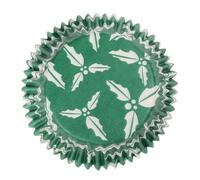 Culpitt Holly Muffin & Cupcake Cases (Pack of 54) in Green Culpitt Green