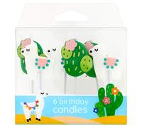 Culpitt Llama Birthday Candles, Pack of 6