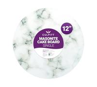 Culpitt Masonite Cake Board, Extra Strong, Round, Pack of 1, Marble Effect - 12 inch 901811