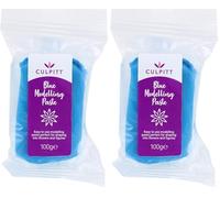Culpitt Modelling Paste, Blue, Sugarpaste, Gumpaste For Cake Decorating, Flowers, Animals, Figures, Models - Sets Hard, 100g (Pack of 2)