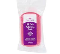 Culpitt Modelling Paste, Hot Pink, Sugarpaste, Gumpaste for Cake Decorating, Flowers, Animals, Figures, Models - Sets Hard, 100g