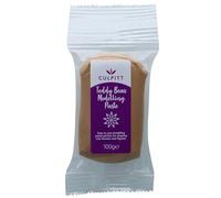 Culpitt Modelling Paste, Teddy Bear Brown, Sugarpaste, Gumpaste For Cake Decorating, Flowers, Animals, Figures, Models - Sets Hard, 100g