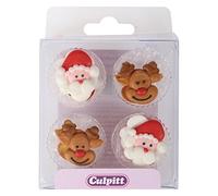 Culpitt Santa & Rudolph Sugar Pipings 12pk