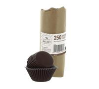 Culpitt Select Brown Baking Cases, Greaseproof Paper Baking Cups, 50mm Cupcake Cases - Extra Large Pack of 250
