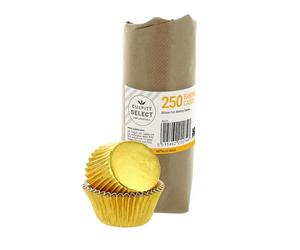 Culpitt Select Gold Baking Cases, Premium Foil Baking Cups, 50mm Cupcake Cases - Extra Large Pack of 250