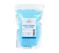 Culpitt Select Nonpareils | Blue 2mm Sugar Beads, Edible Sprinkles For Cakes, Cupcakes, Cookies, Ice Cream, and Desserts | 500g