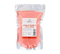 Culpitt Select Nonpareils | Orange 2mm Sugar Beads, Edible Sprinkles For Cakes, Cupcakes, Cookies, Ice Cream, and Desserts | 500g