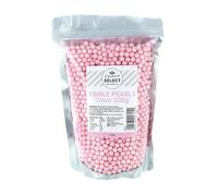 Culpitt Select Pink Pearls | 7mm | Edible Cake Decorations - 500g