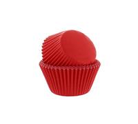 Culpitt Select Red Baking Cases, Greaseproof Paper Baking Cups, 50mm Cupcake Cases - Pack of 50