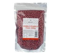 Culpitt Select Red Pearls | 4mm | Edible Cake Decorations - 500g