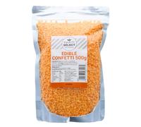 Culpitt Select Sprinkles | Orange Sugar Confetti, Edible Cake Decorations For Cakes, Cupcakes, Cookies, Ice Cream, and Desserts | 500g
