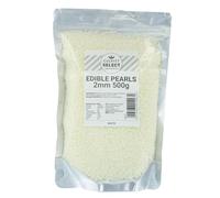 Culpitt Select White Pearls | 2mm | Edible Cake Decorations - 500g