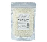 Culpitt Select White Pearls | 4mm | Edible Cake Decorations - 500g