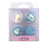 Culpitt Sugar Cake Decorations Blue Baby Shapes