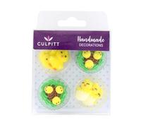 Culpitt - Sugar Pipings - Culpitt - Easter Chicks Sugar Cake Decorations - 10 Pack