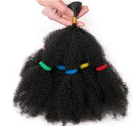 Culry Crochet Braids Hair Extensions Synthetic 12 Inch Ombre Braiding Hair Afro Kinky Bulk Twist Braids Black,Bug,Brown-Natural Color,12inches,1Pcs/Lot