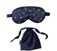 Cult Beauty Navy Satin Sleep Mask (in Drawstring Bag)