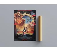Cult Classic Movie Posters Flash Gordon Wall Art (A4 Size 21cmx29.7cm)