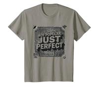 Cult Classic: Not Popular, Just Perfect Movie Lover Art T-Shirt, Kids, Slate, 12 Years
