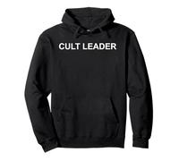 Cult Leader Aesthetic Ironic Dark Humor Pun Statement Design Pullover Hoodie