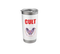 Cult Leader Cat Satanic Witchcraft Baphomet Occult Demon Cat Stainless Steel Insulated Tumbler