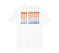 Cult Leader T-Shirt, Men's Big and Tall, White, 3X Tall