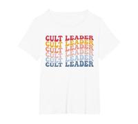 Cult Leader T-Shirt, Women's Plus, White, 1X