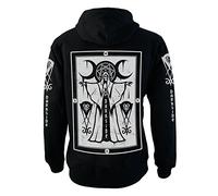 Cult Priest Genuine Darkside Nu Goth Occult Fleece Zip Up Sweater Hoodie XX Large
