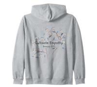 CULTIVATE EMPATHY Women Design Bible Verse Zip Hoodie