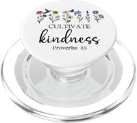 Cultivate Kindness Proverbs 3 Christian Wildflowers Be Kind PopSockets PopGrip for MagSafe
